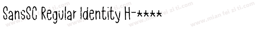SansSC Regular Identity H字体转换
